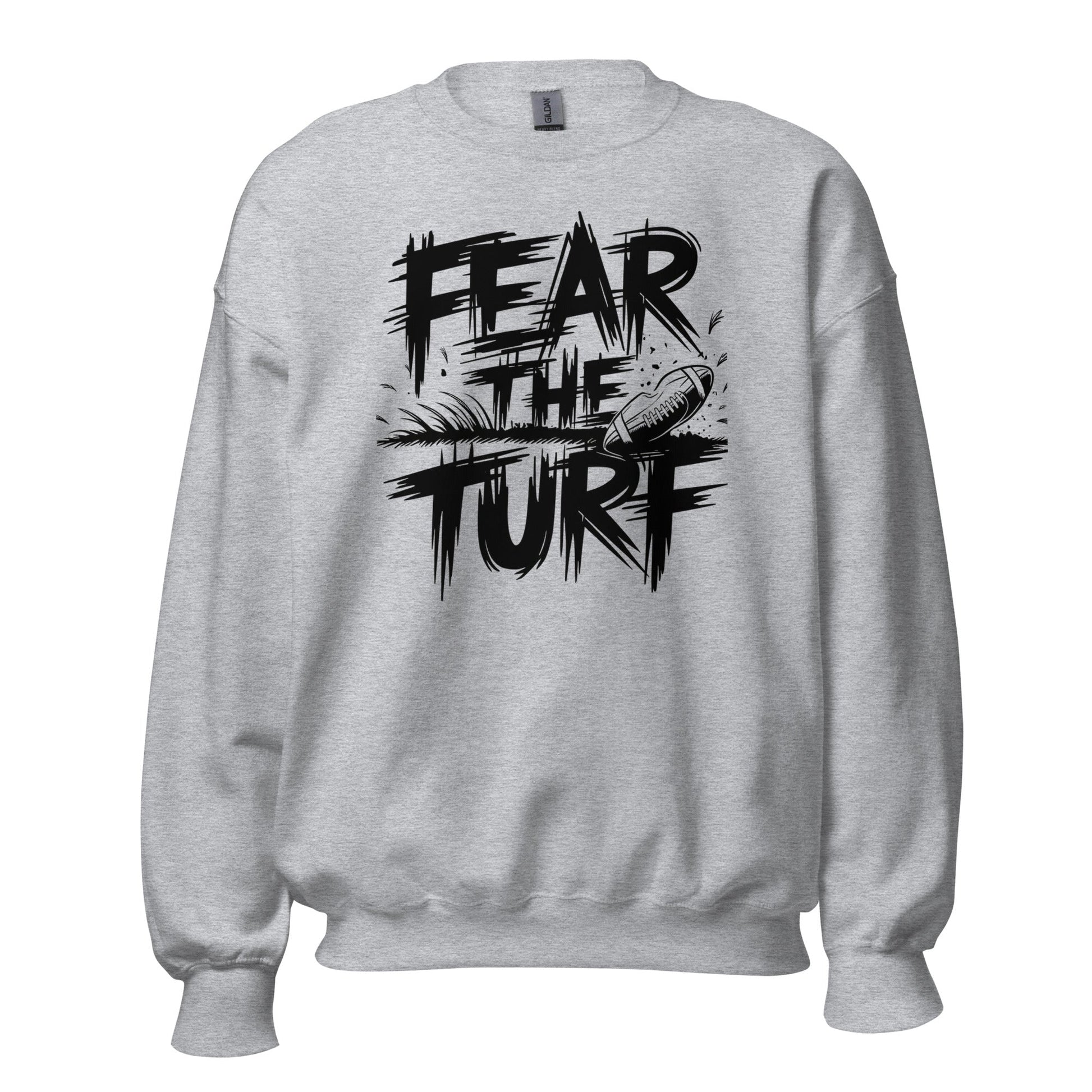 Men's Fear the Turf Sweatshirt – Soft & Warm with Bold Graphic Design - Sublimegifts4u.com