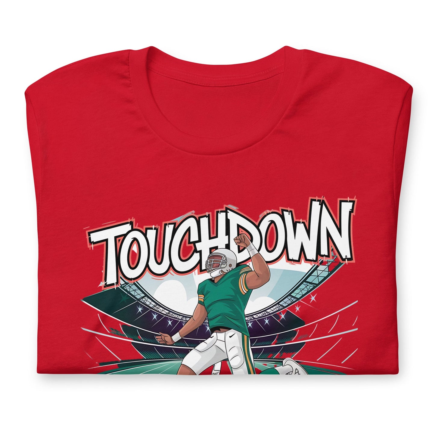 Men's Football 'Touch Down Vibes' T-Shirt – Soft, Lightweight, Perfect Fit - Sublimegifts4u.com