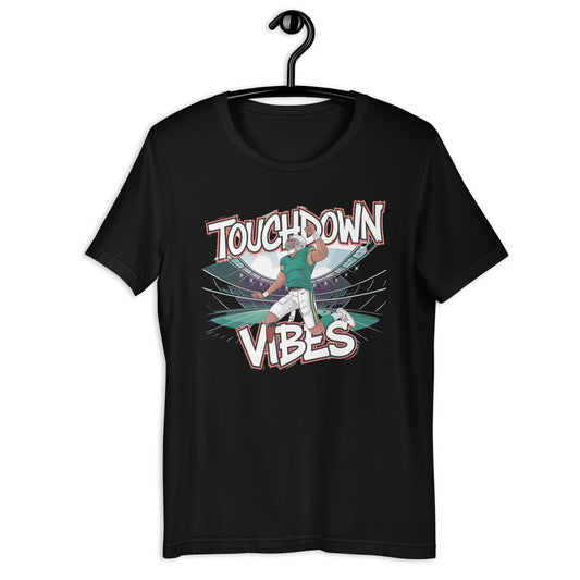 Men's Football 'Touch Down Vibes' T-Shirt – Soft, Lightweight, Perfect Fit - Sublimegifts4u.com