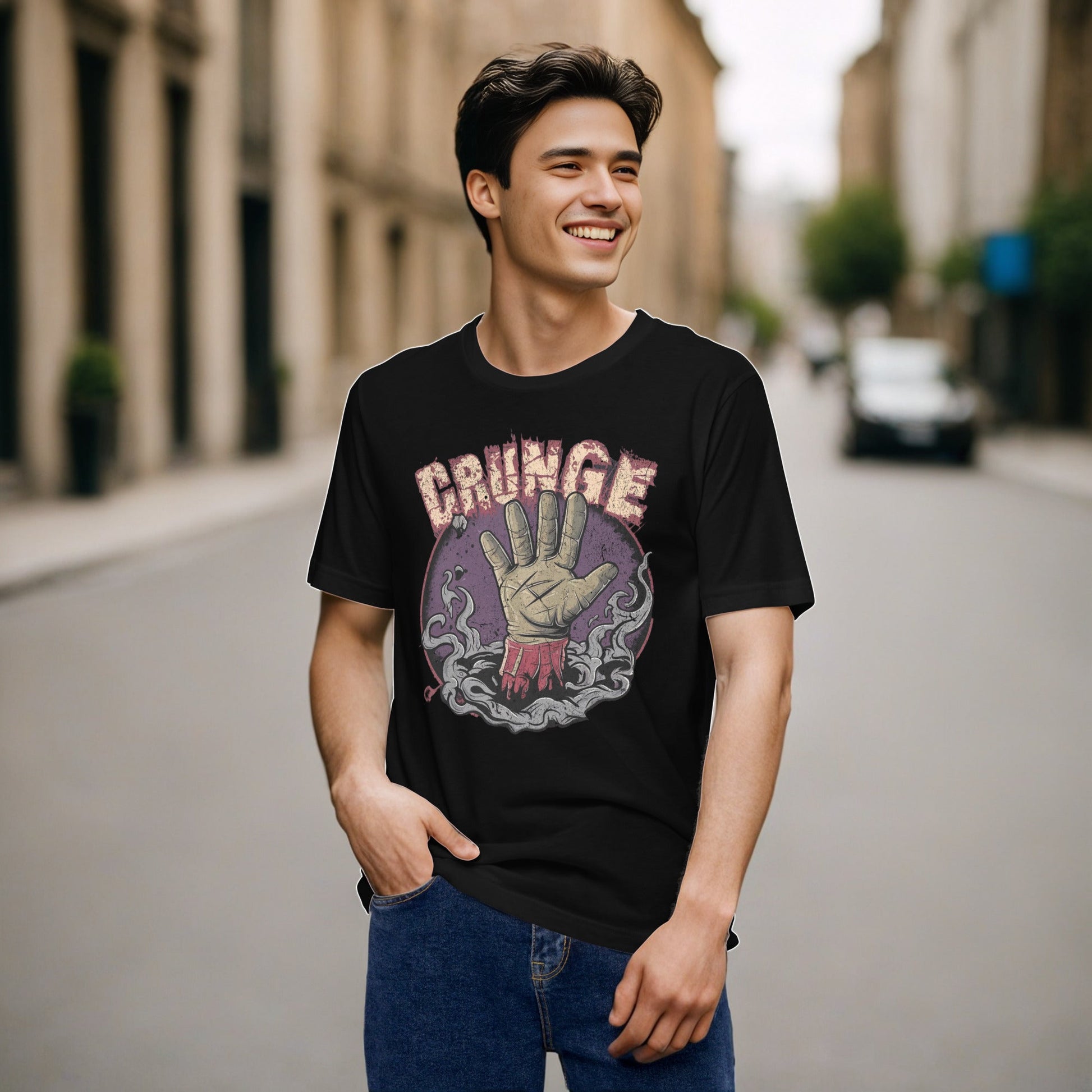 Men's Grunge Horror Classic Tee | Soft & Edgy Style - Sublimegifts4u.com