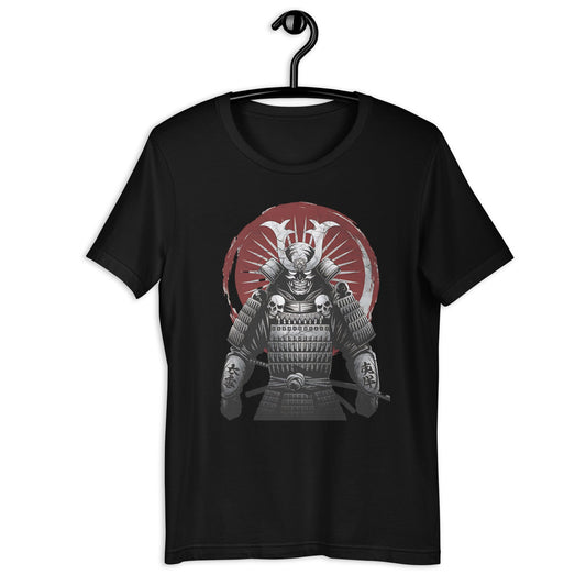 Men's Grunge Samurai T-Shirt – Blood Red Sun Design - Sublimegifts4u.com