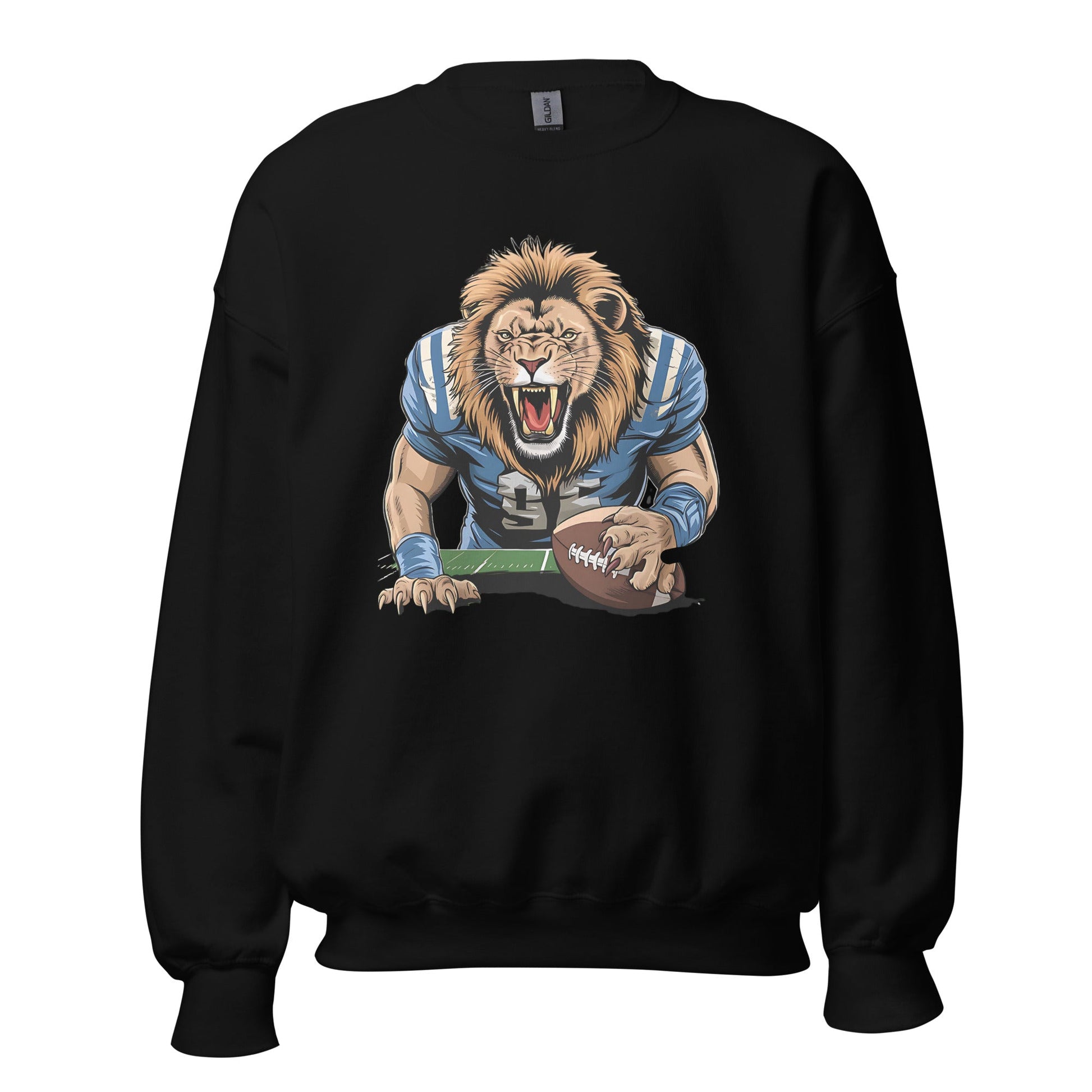 Men's Lion Football Sweatshirt – Warm & Classic Fit - Sublimegifts4u.com