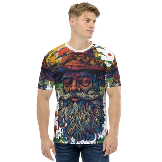 Men’s Psychedelic Hippie Design T-Shirt - Vibrant All - Over Print Tee - Sublimegifts4u.com