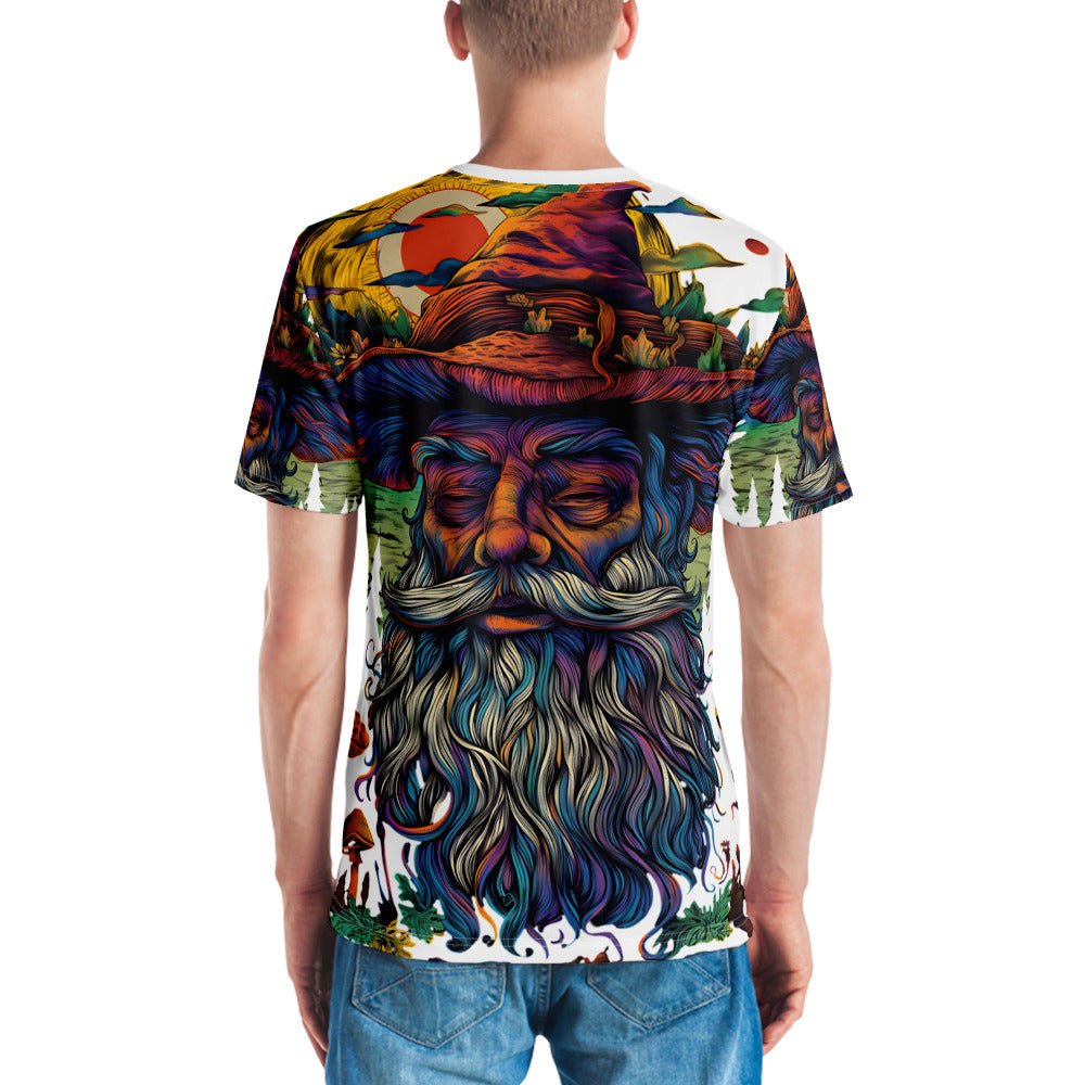 Men’s Psychedelic Hippie Design T-Shirt - Vibrant All - Over Print Tee - Sublimegifts4u.com