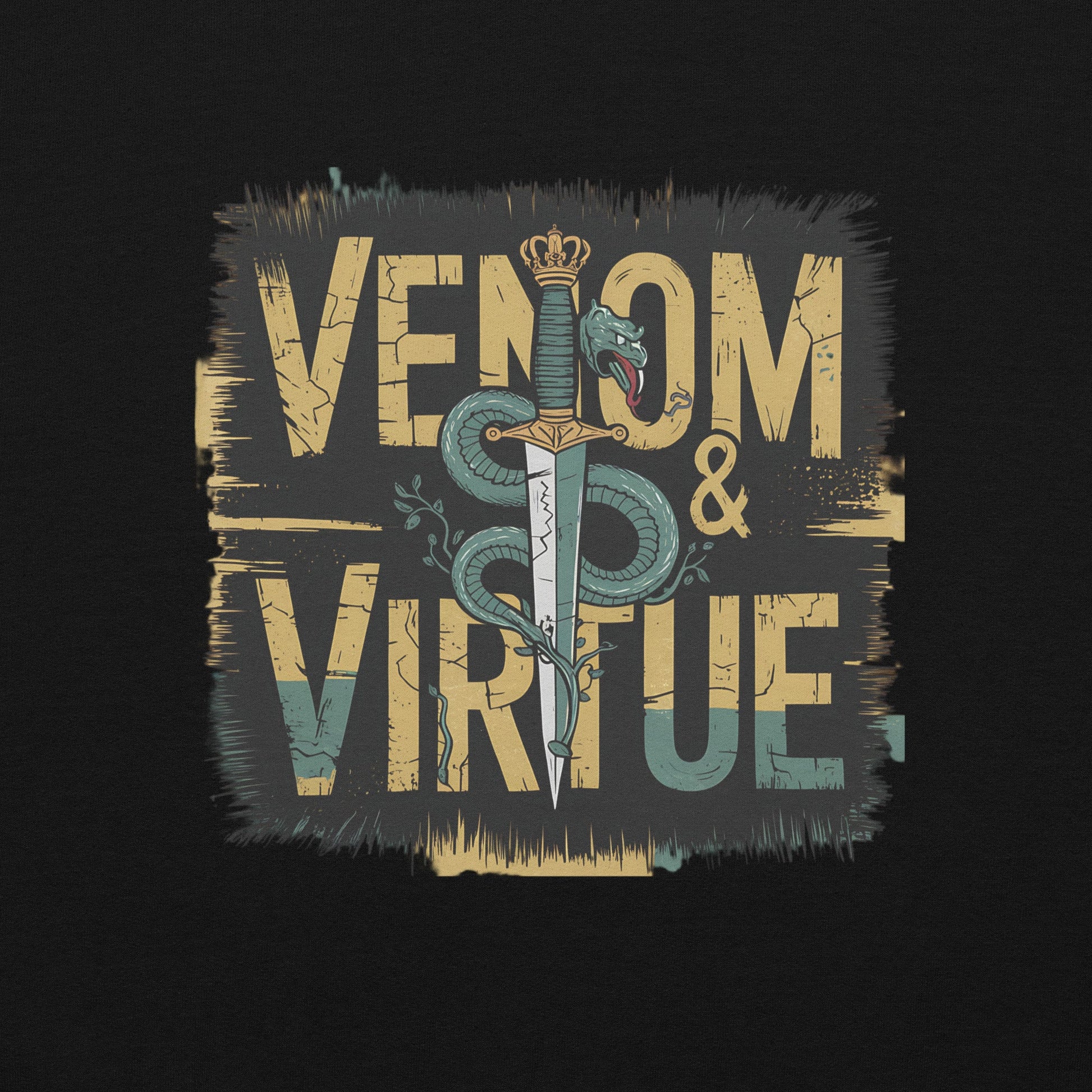 Men's Sweatshirt - Snake & Dagger Design | Venom & Virtue - Sublimegifts4u.com