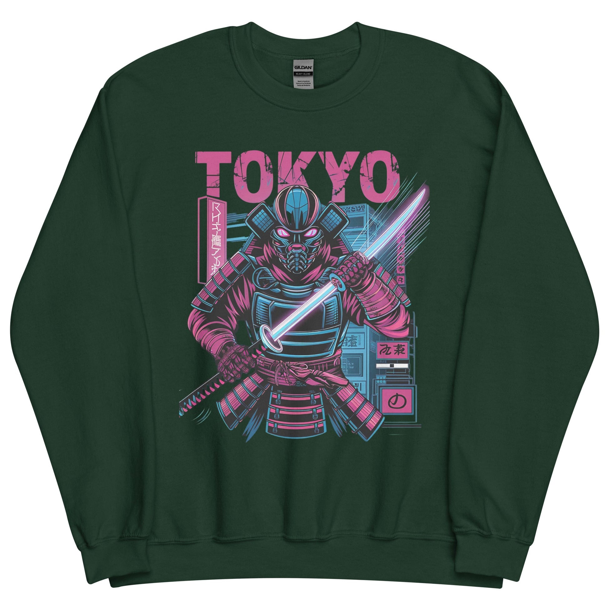 Men’s Sweatshirt – Tokyo Streetwear Neon Design - Sublimegifts4u.com