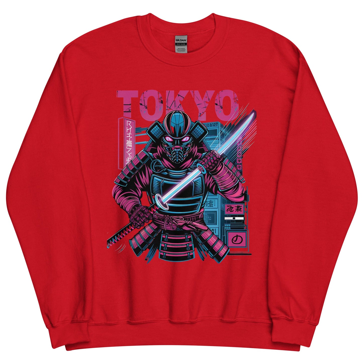 Men’s Sweatshirt – Tokyo Streetwear Neon Design - Sublimegifts4u.com