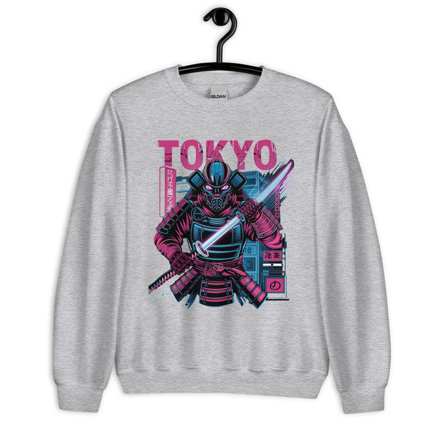 Men’s Sweatshirt – Tokyo Streetwear Neon Design - Sublimegifts4u.com