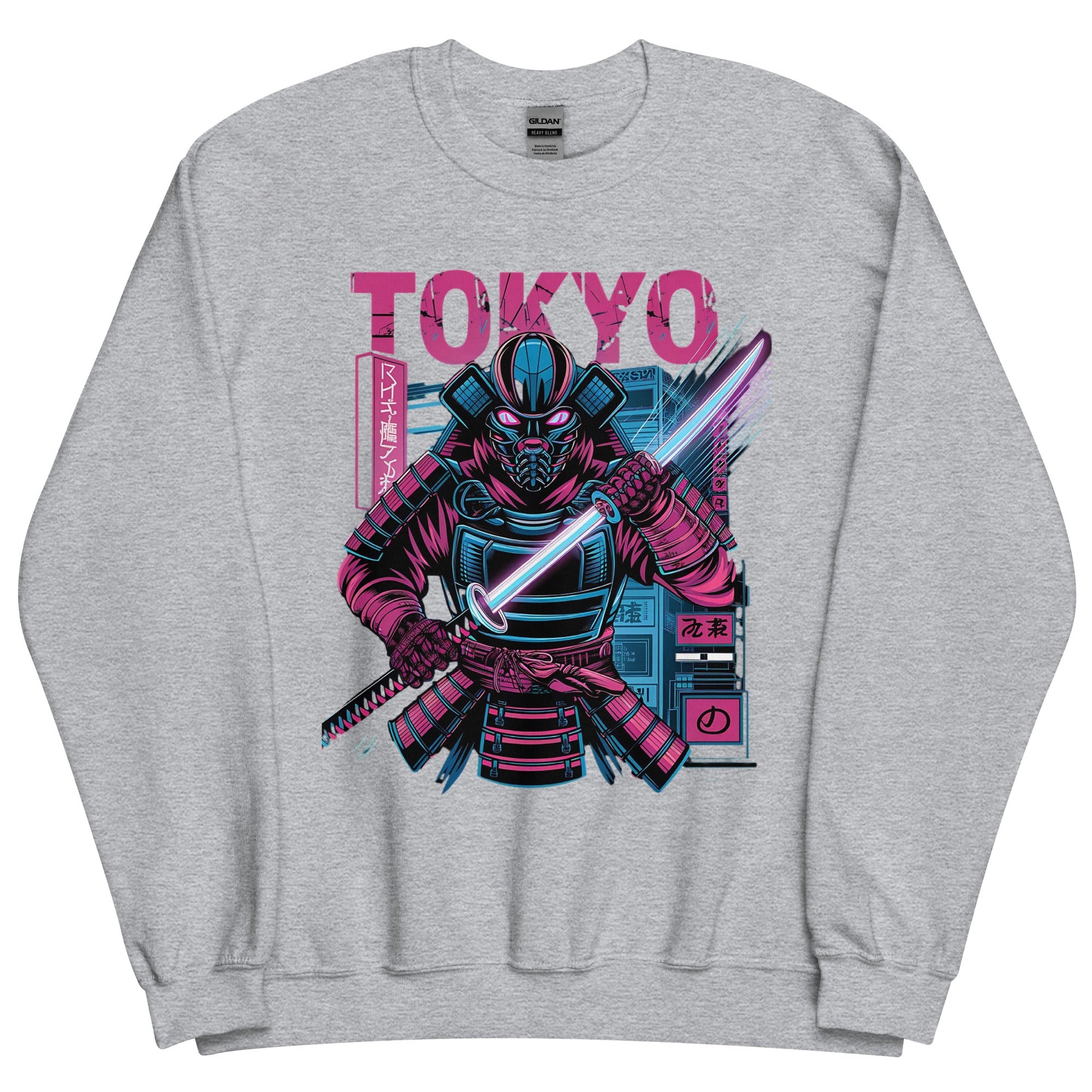 Men’s Sweatshirt – Tokyo Streetwear Neon Design - Sublimegifts4u.com