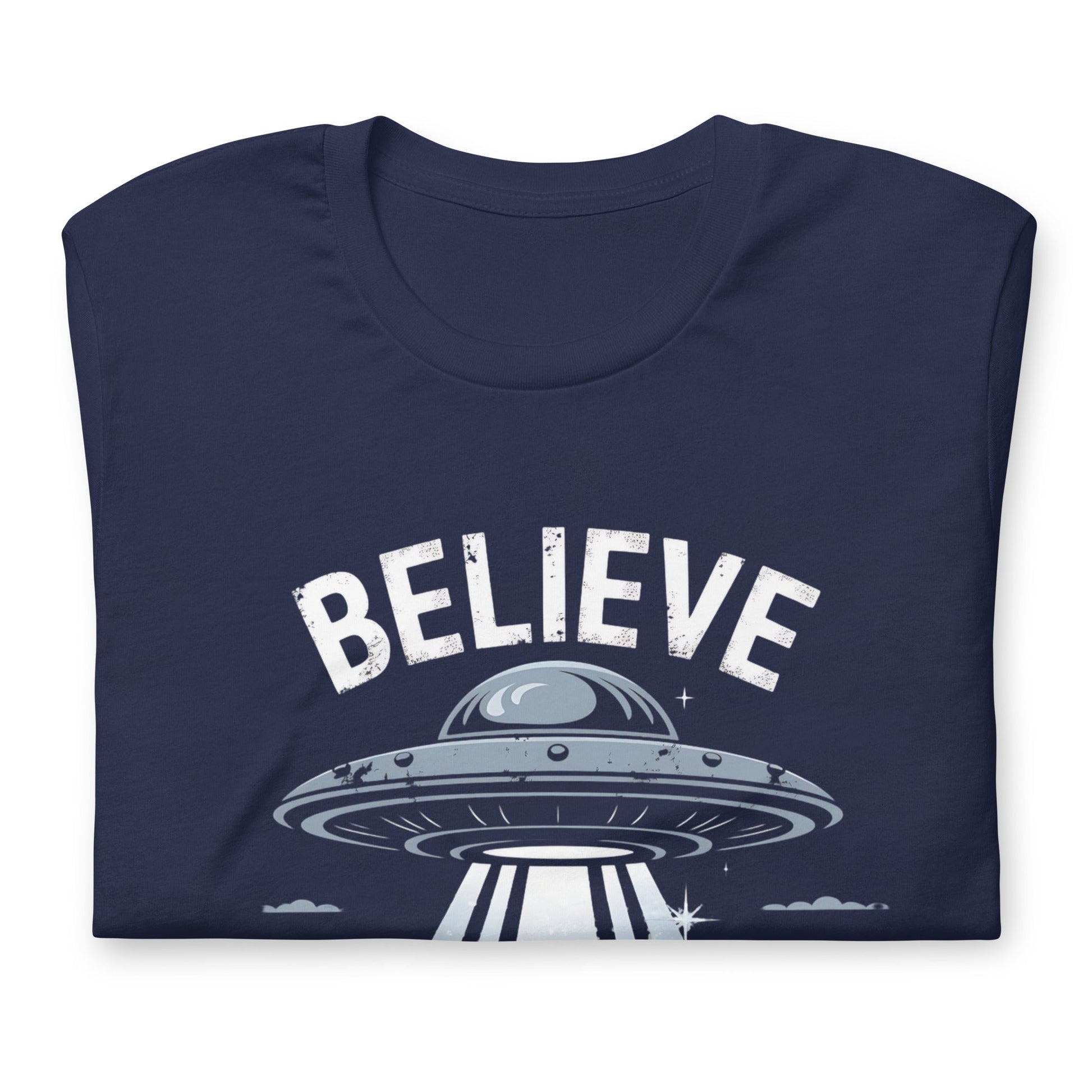 Men's UFO Believe T-Shirt – Soft & Comfortable Tee with UFO Beam Design - Sublimegifts4u.com