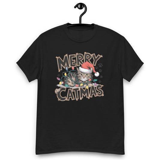 Merry Cat - mas" Women's T-Shirt - Festive Cat Christmas Tee - Sublimegifts4u.com