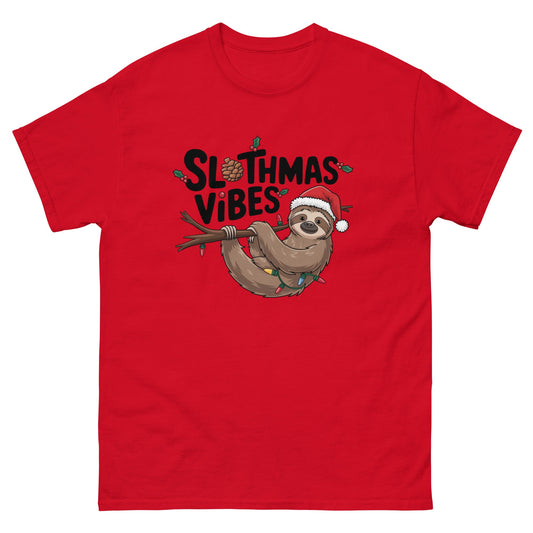 Merry Sloth - mas Women's T-Shirt - Festive Sloth Holiday Tee - Sublimegifts4u.com