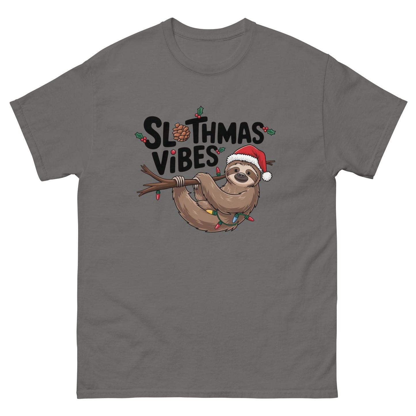 Merry Sloth - mas Women's T-Shirt - Festive Sloth Holiday Tee - Sublimegifts4u.com