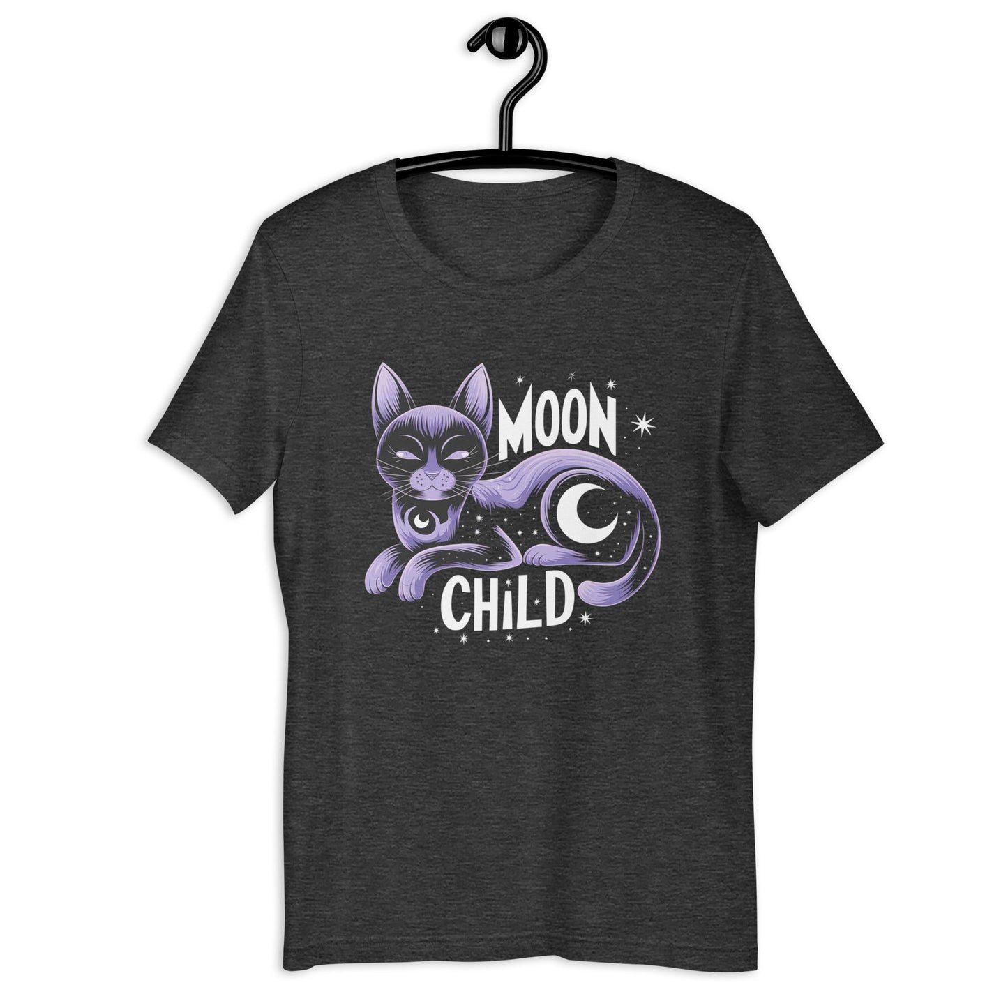 Moon Child" Women's Tee | Celestial Cat Design - Sublimegifts4u.com