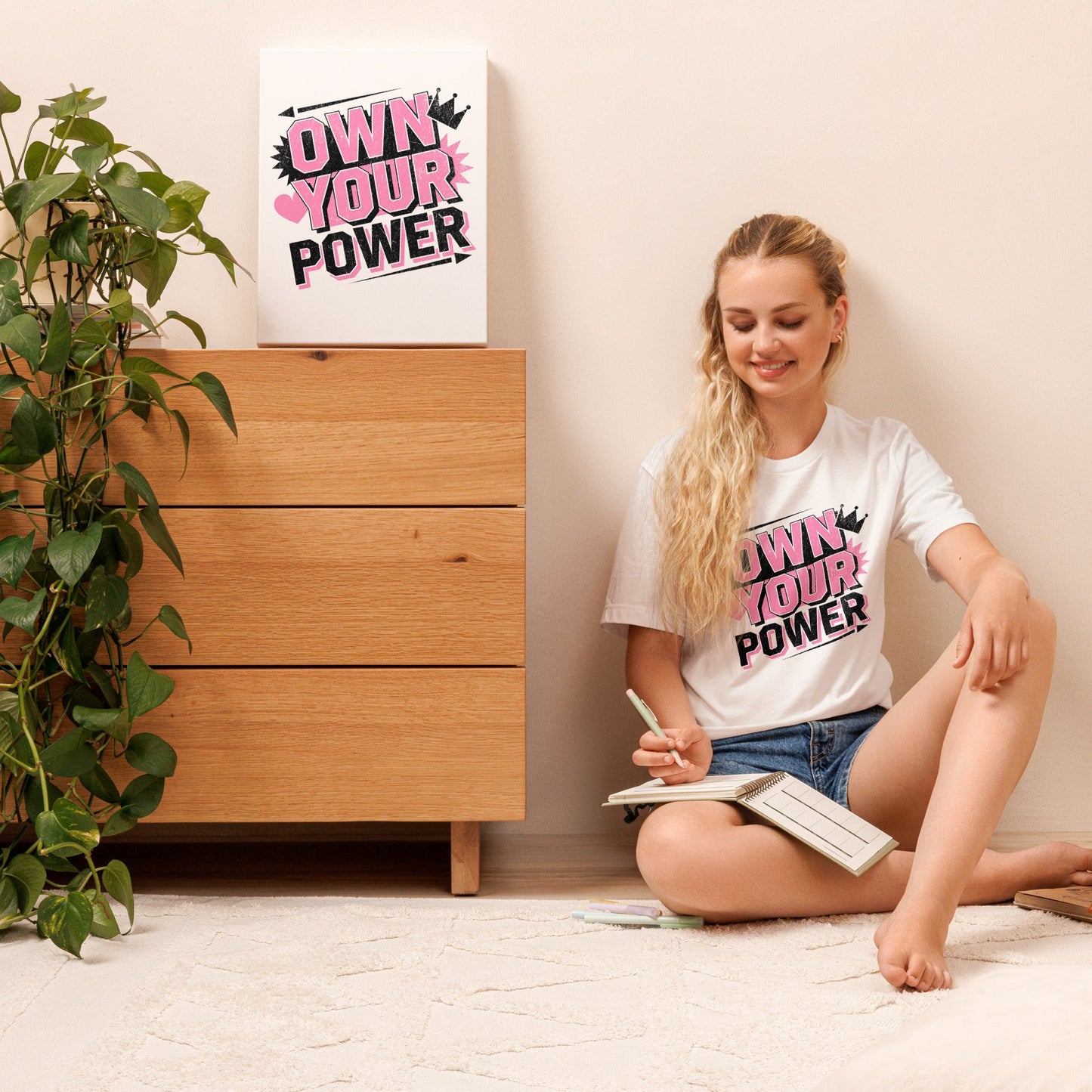 Own Your Power Women's Motivational Tee | Soft & Flattering Cotton T-Shirt - Sublimegifts4u.com