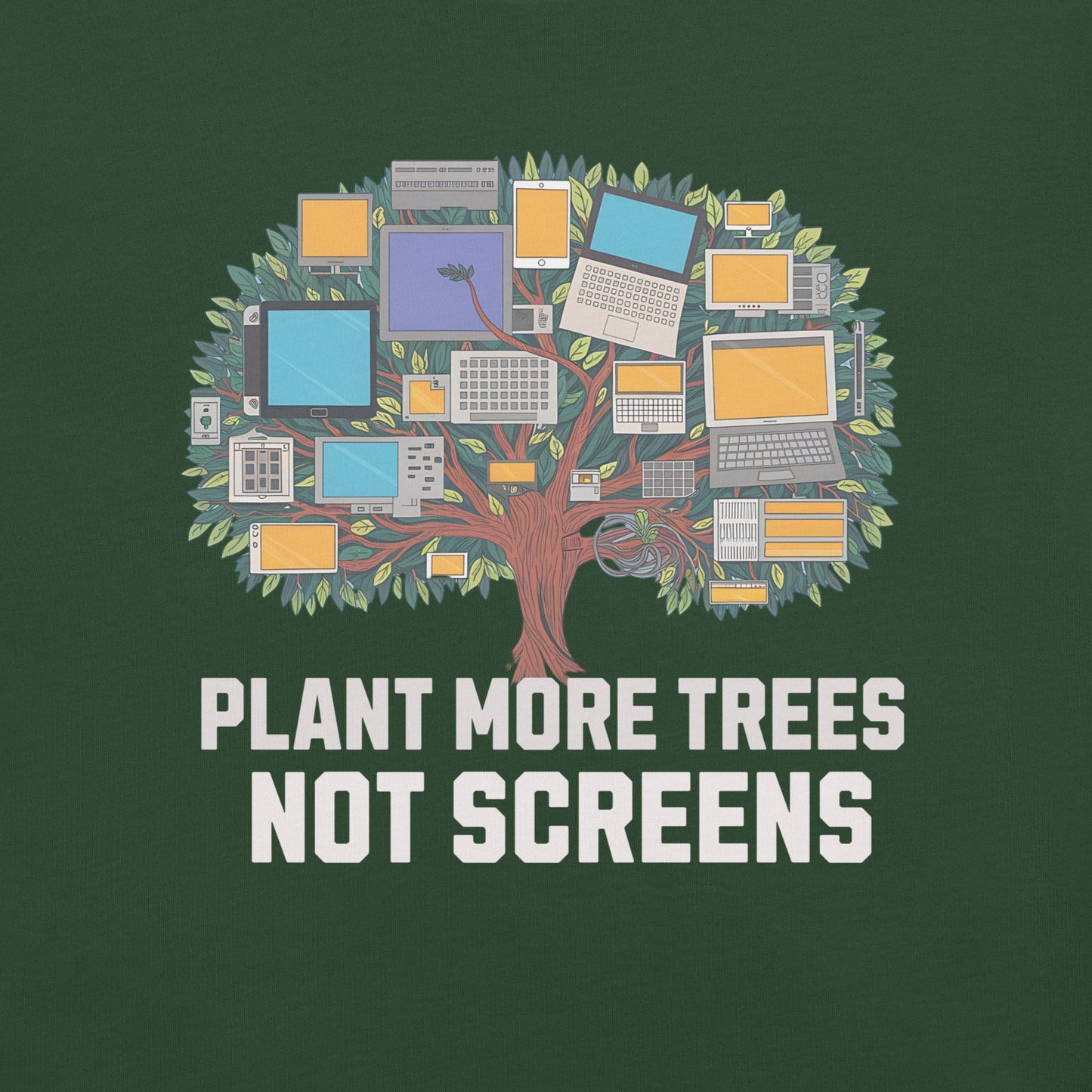 Plant More Trees Women's T-Shirt – Eco - Friendly Message Tee | Soft & Lightweight - Sublimegifts4u.com