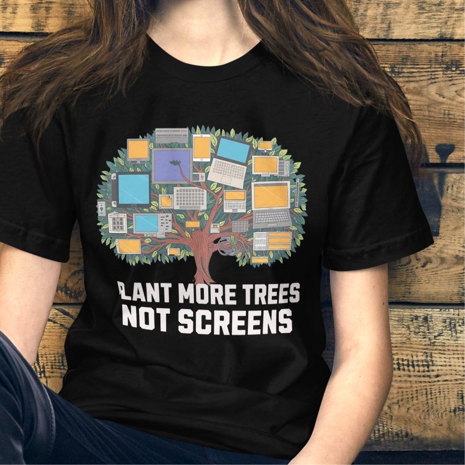 Plant More Trees Women's T-Shirt – Eco - Friendly Message Tee | Soft & Lightweight - Sublimegifts4u.com