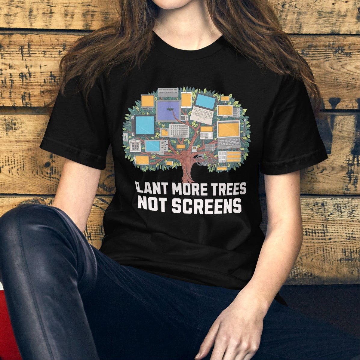 Plant More Trees Women's T-Shirt – Eco - Friendly Message Tee | Soft & Lightweight - Sublimegifts4u.com