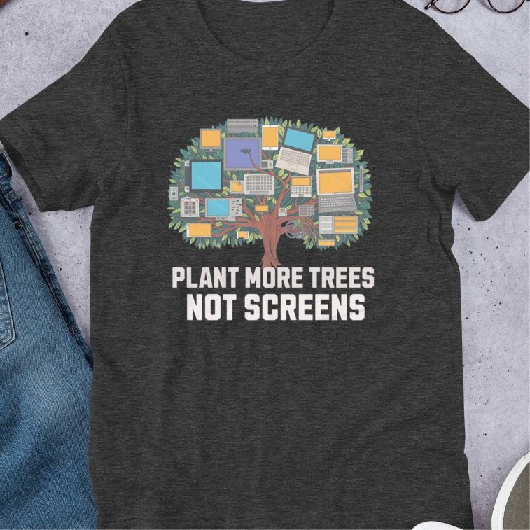 Plant More Trees Women's T-Shirt – Eco - Friendly Message Tee | Soft & Lightweight - Sublimegifts4u.com