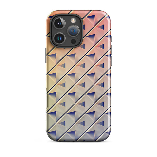 Prismatic Geometric iPhone Case | Triangles & Lines | Dual - Layer Protection - Sublimegifts4u.com