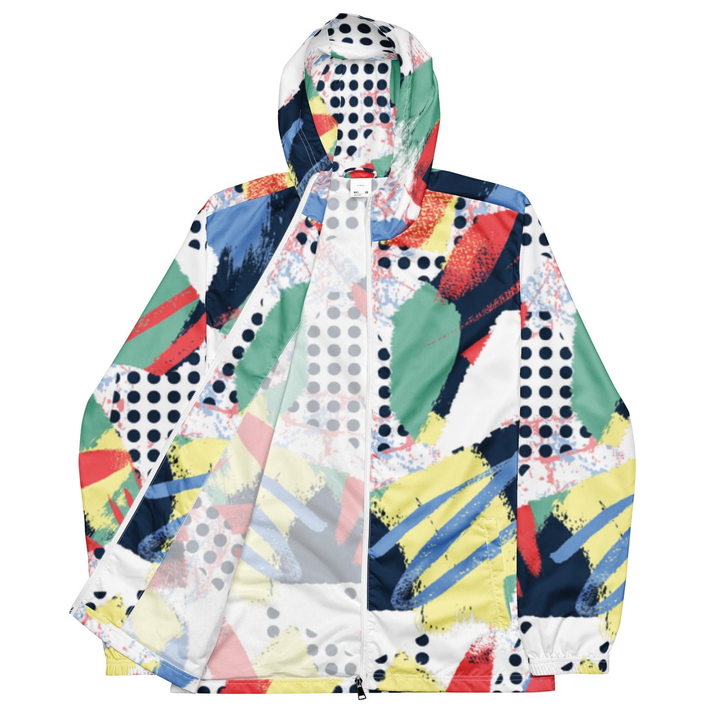 Retro Abstract Print Lightweight Windbreaker Jacket for Men - Sublimegifts4u.com