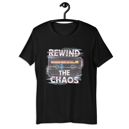 Rewind the Chaos Retro Grunge Tape Graphic T-Shirt for Men – Bold & Comfortable Tee - Sublimegifts4u.com