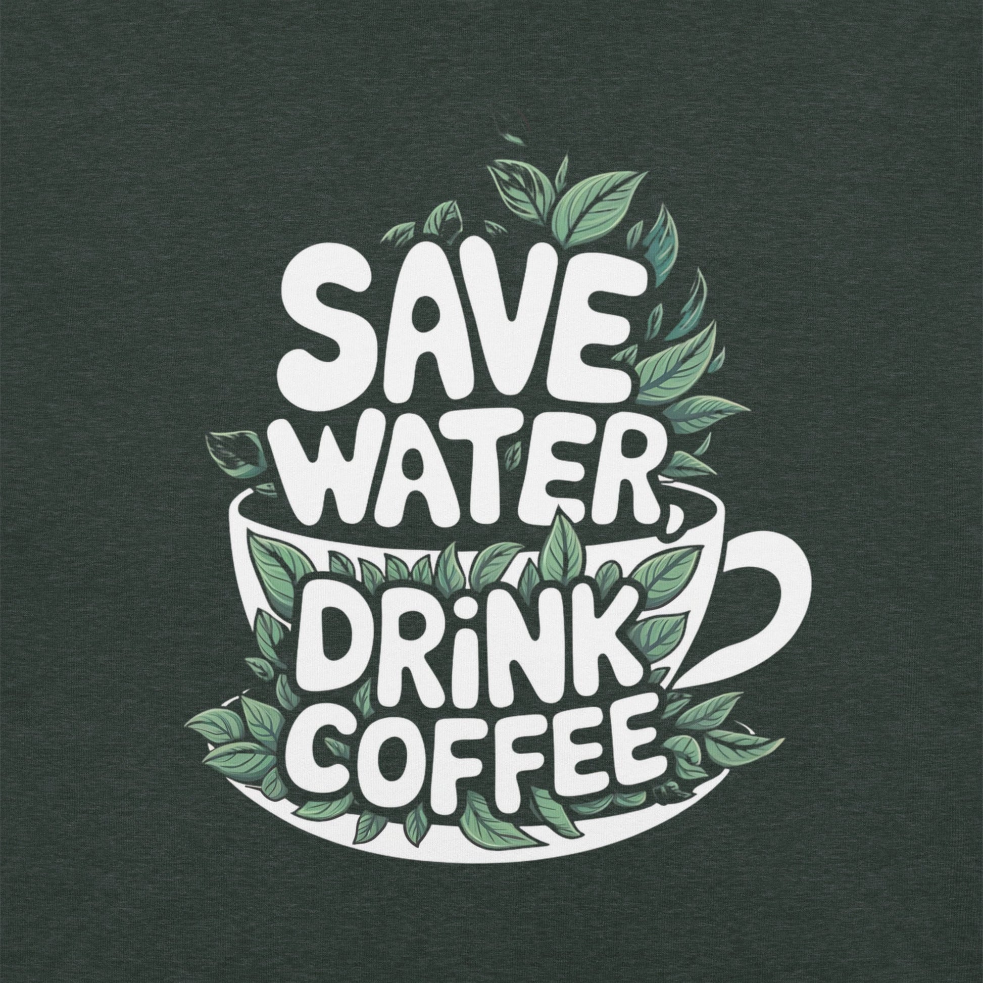 Save Water Drink Coffee Women's Tee | Eco - Friendly Coffee Lovers Shirt - Sublimegifts4u.com