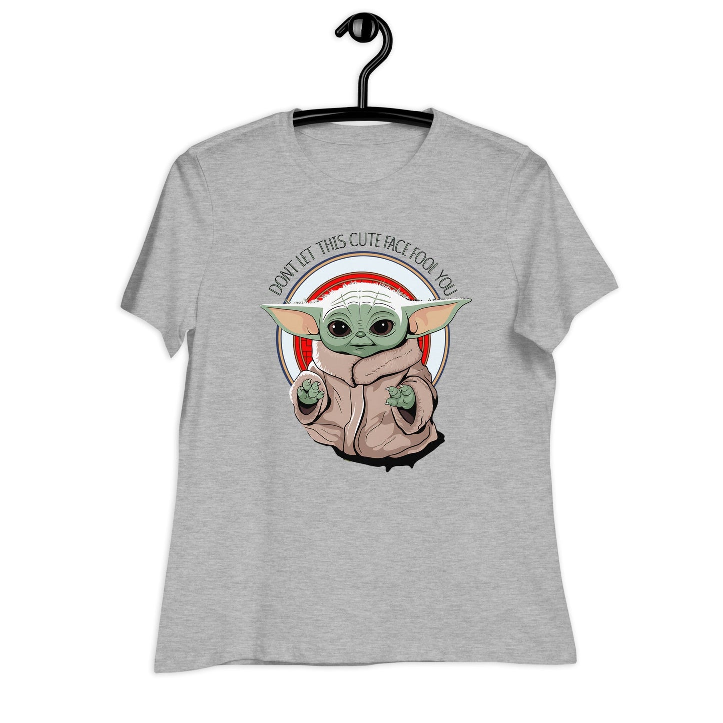 Soft Women's Tee with Baby Yoda: 'Don't Let This Cute Face Fool You - Sublimegifts4u.com