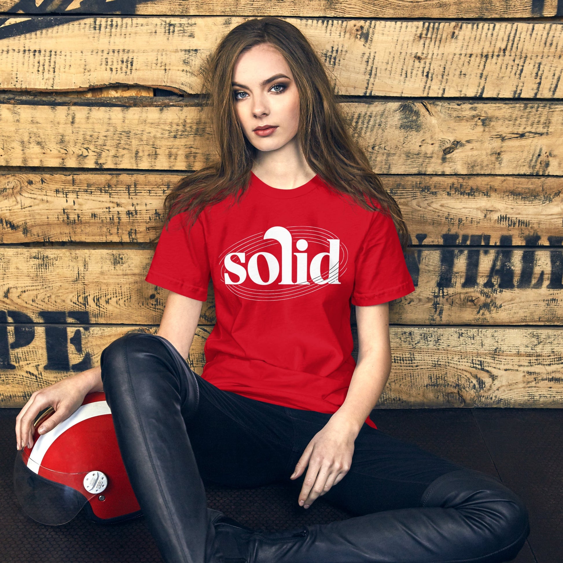 Solid Women's Logo Tee - Soft, Comfortable Cotton T-Shirt with Ring Design - Sublimegifts4u.com