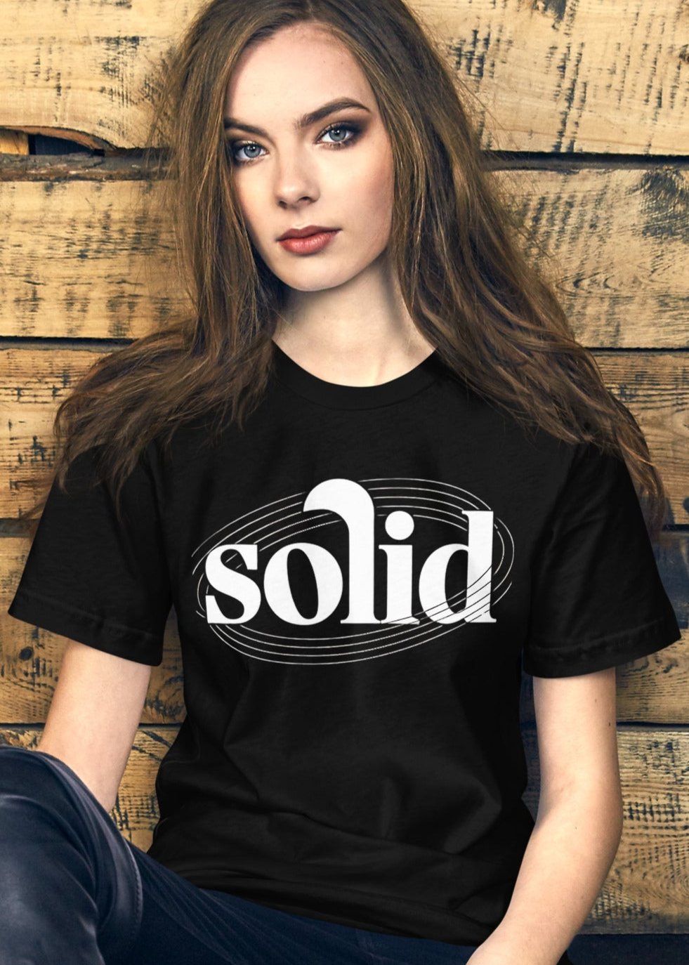 Solid Women's Logo Tee - Soft, Comfortable Cotton T-Shirt with Ring Design - Sublimegifts4u.com