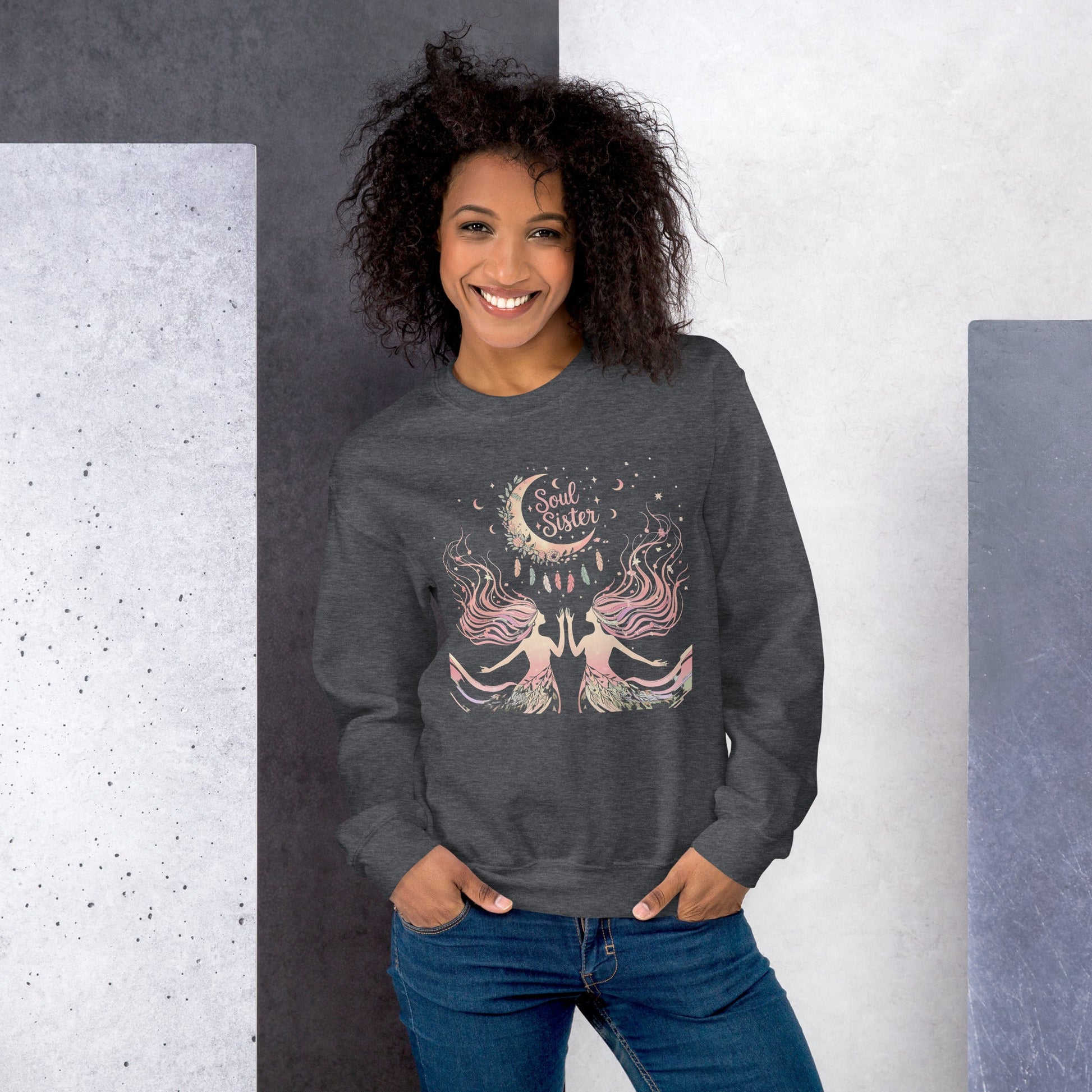 Soul Sisters Women's Sweatshirt - Cozy, Soft & Warm, Perfect for Cold Weather - Sublimegifts4u.com