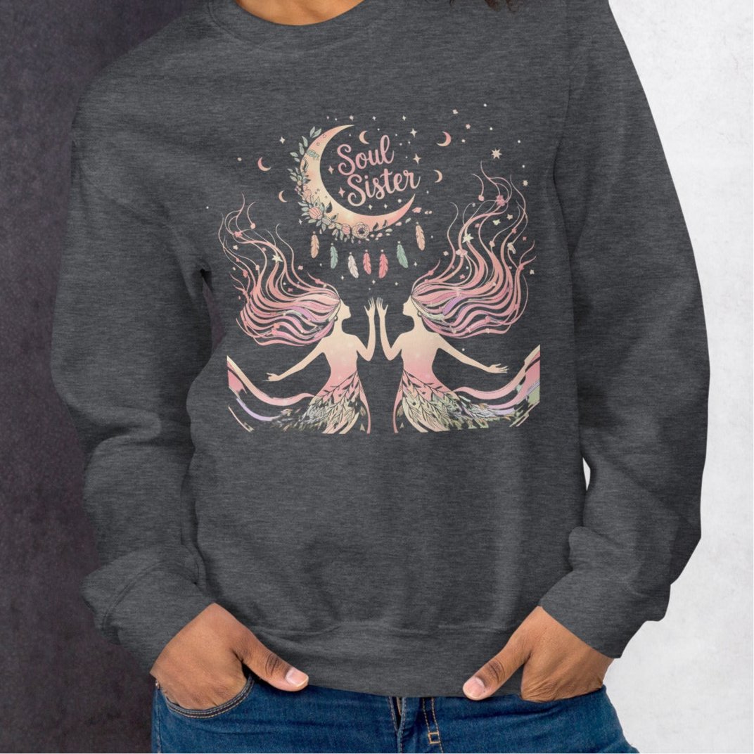 Soul Sisters Women's Sweatshirt - Cozy, Soft & Warm, Perfect for Cold Weather - Sublimegifts4u.com