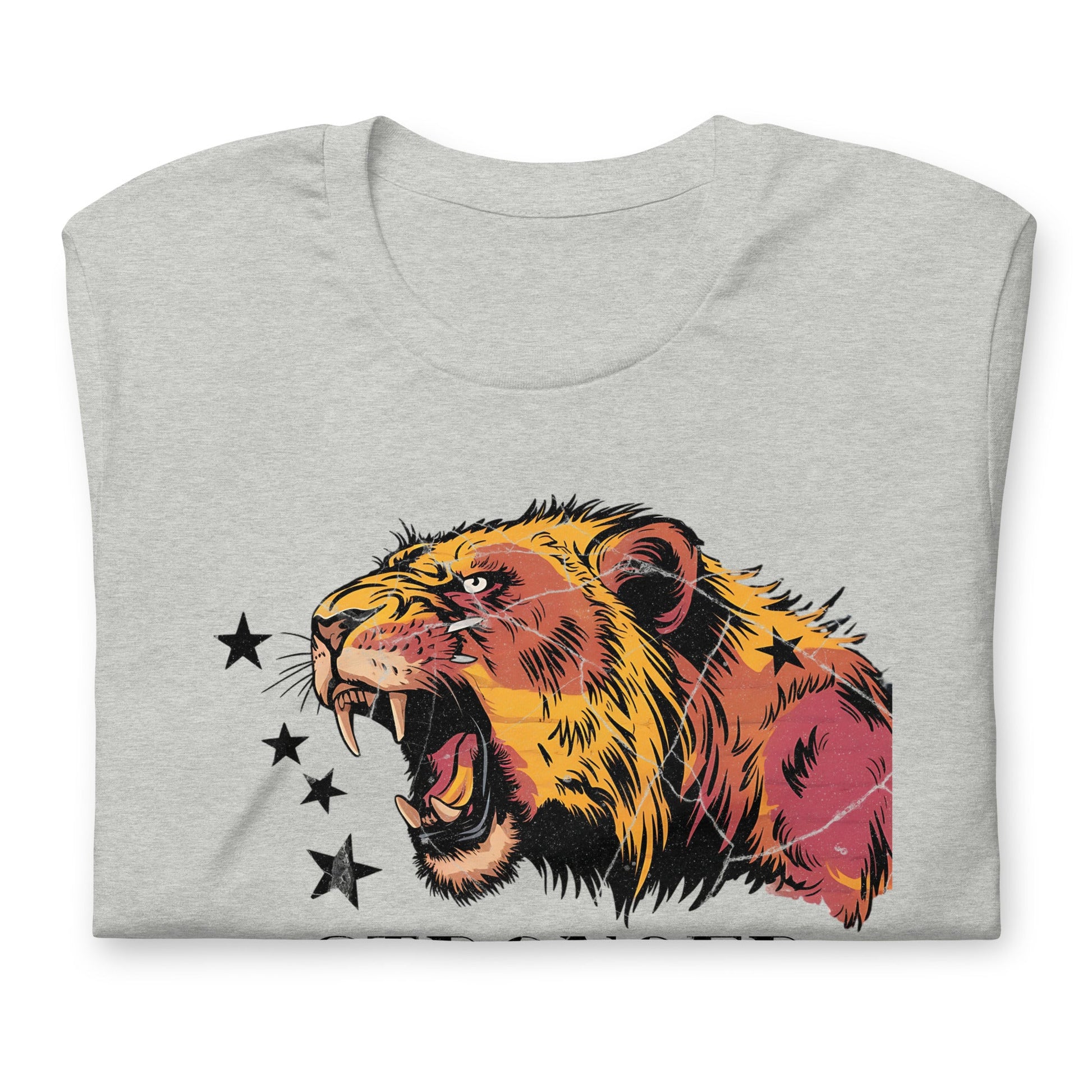 Stronger Than Every Scar Women’s T-Shirt – Grunge Tiger Design - Sublimegifts4u.com