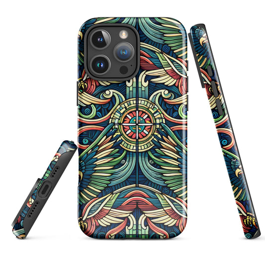 Stylish iPhone Tough Case with Boho Design Pattern | Dual - Layer Protection - Sublimegifts4u.com