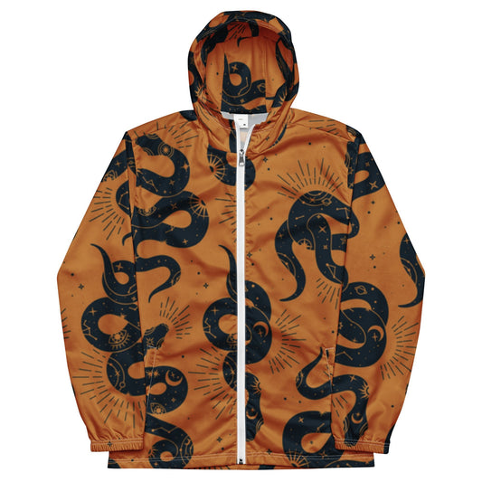 Stylish Snake Print Lightweight Windbreaker Jacket for Men - Sublimegifts4u.com