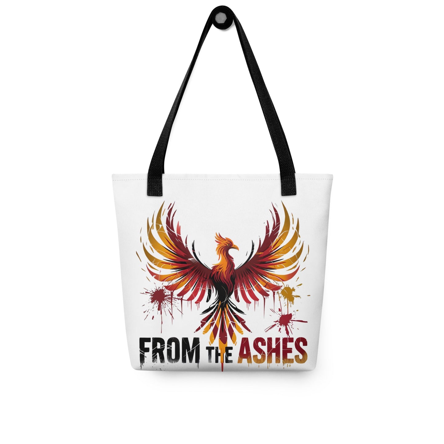 Stylish Tote Bag with Bird Design | 'From the Ashes' Inspirational Tote - Sublimegifts4u.com