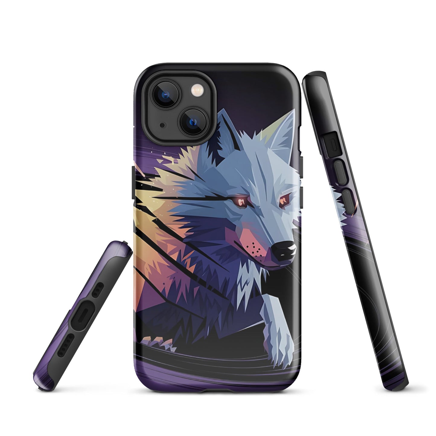 Tough Case for iPhone® with Abstract Wolf Design - Sublimegifts4u.com