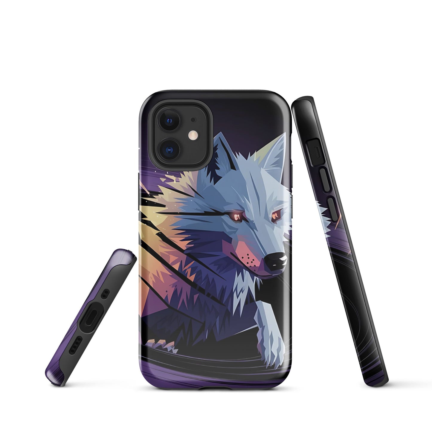 Tough Case for iPhone® with Abstract Wolf Design - Sublimegifts4u.com