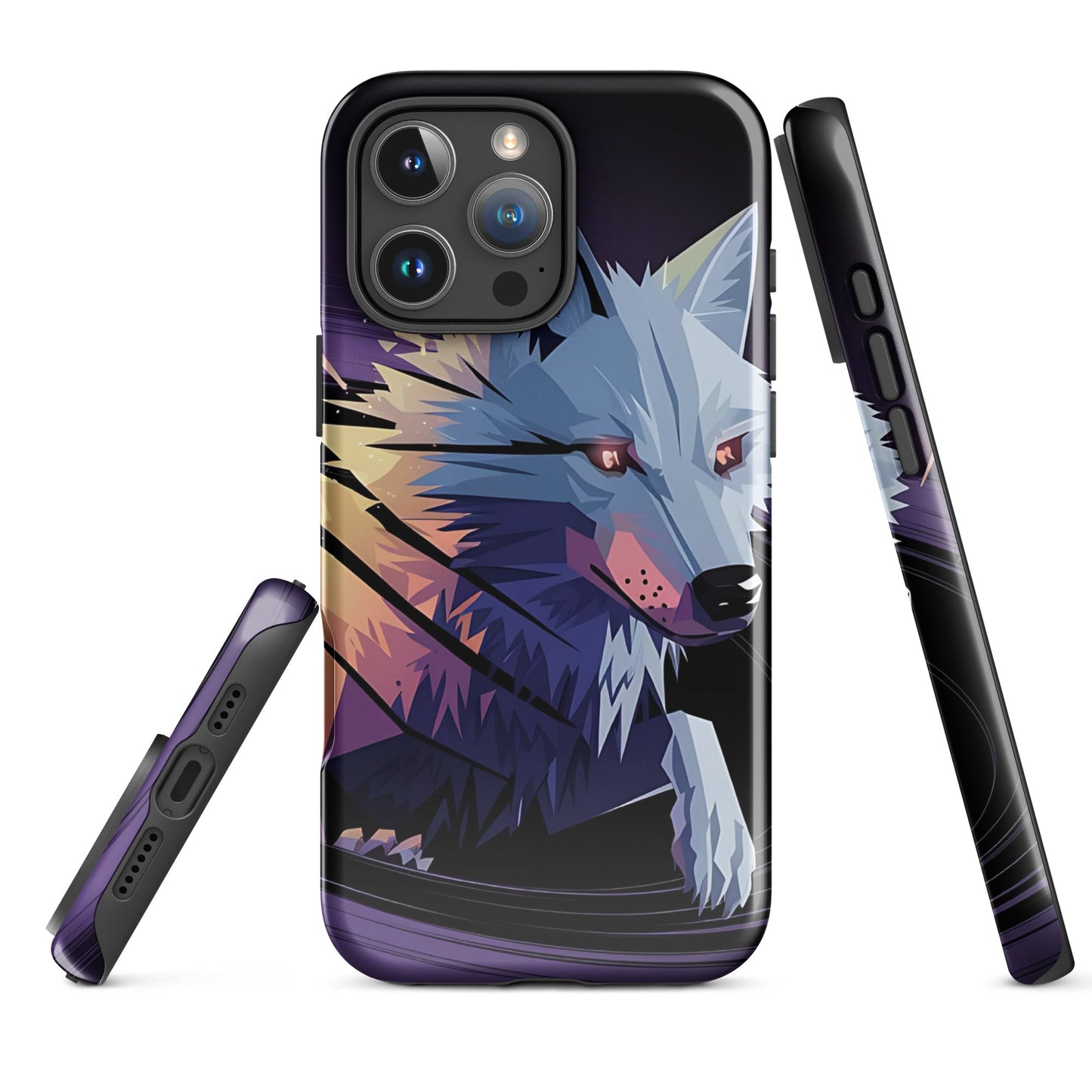 Tough Case for iPhone® with Abstract Wolf Design - Sublimegifts4u.com