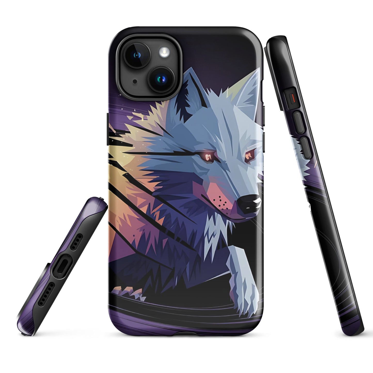 Tough Case for iPhone® with Abstract Wolf Design - Sublimegifts4u.com