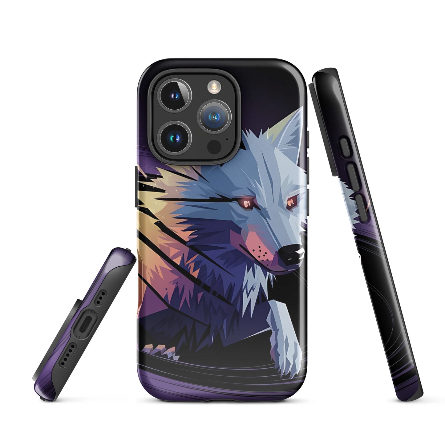 Tough Case for iPhone® with Abstract Wolf Design - Sublimegifts4u.com