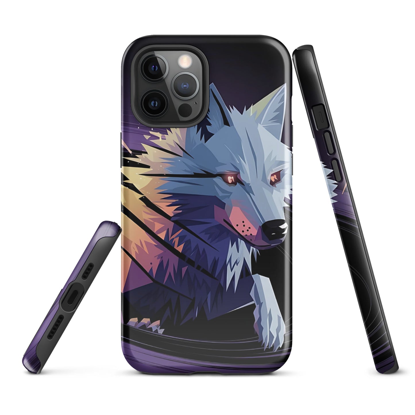 Tough Case for iPhone® with Abstract Wolf Design - Sublimegifts4u.com