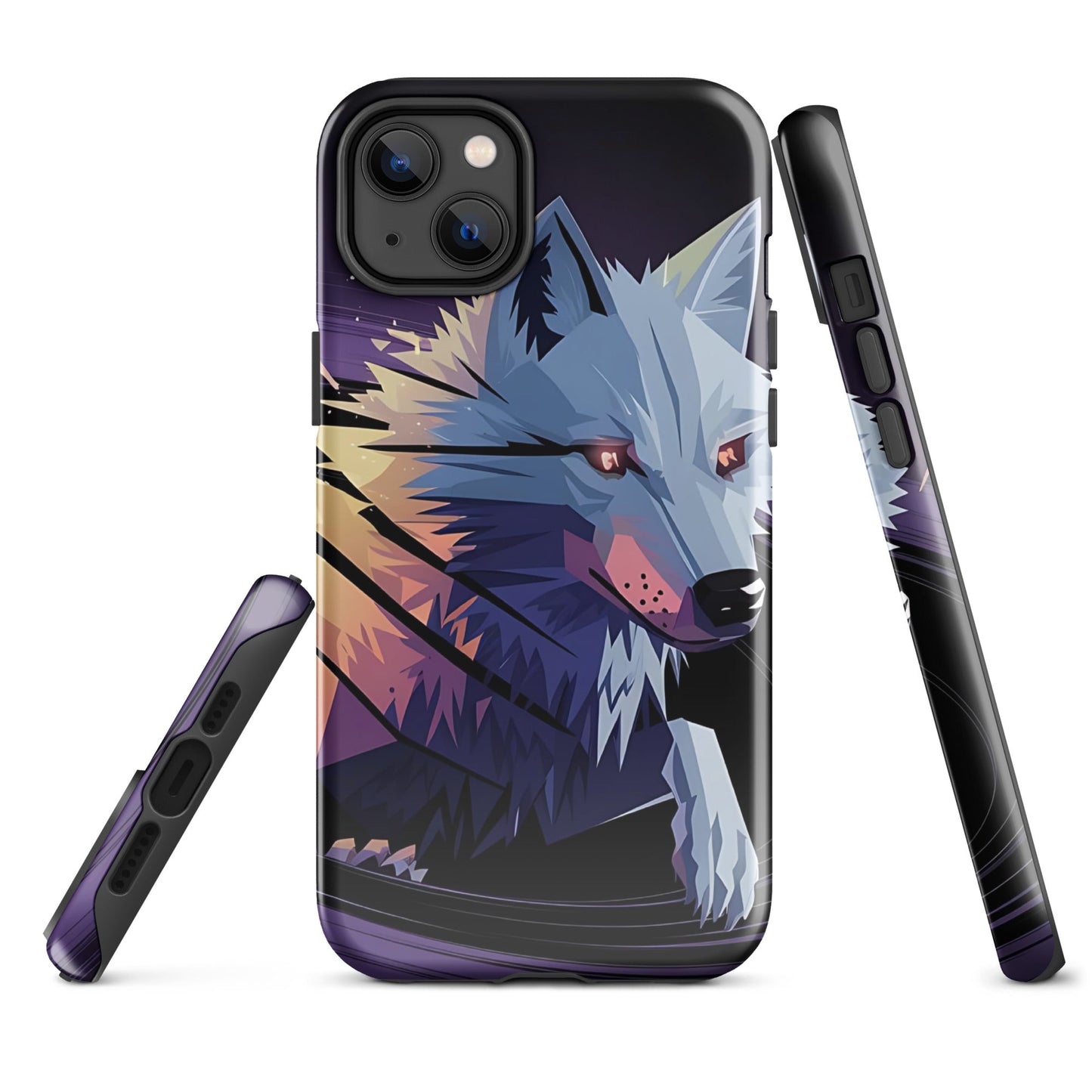 Tough Case for iPhone® with Abstract Wolf Design - Sublimegifts4u.com