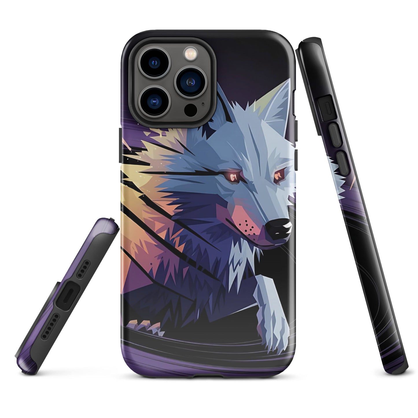 Tough Case for iPhone® with Abstract Wolf Design - Sublimegifts4u.com