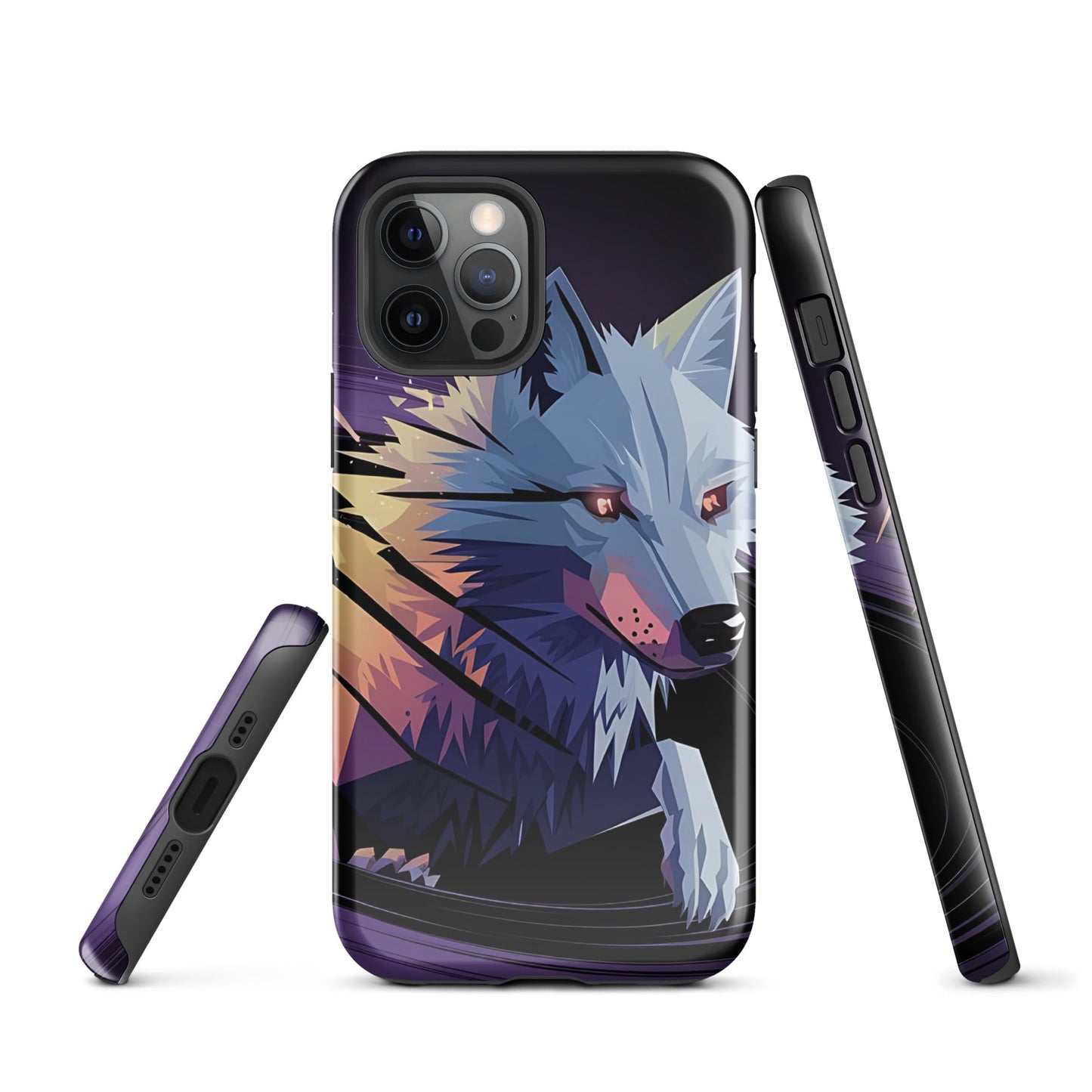 Tough Case for iPhone® with Abstract Wolf Design - Sublimegifts4u.com