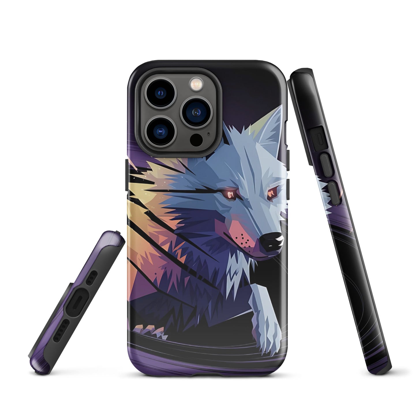 Tough Case for iPhone® with Abstract Wolf Design - Sublimegifts4u.com