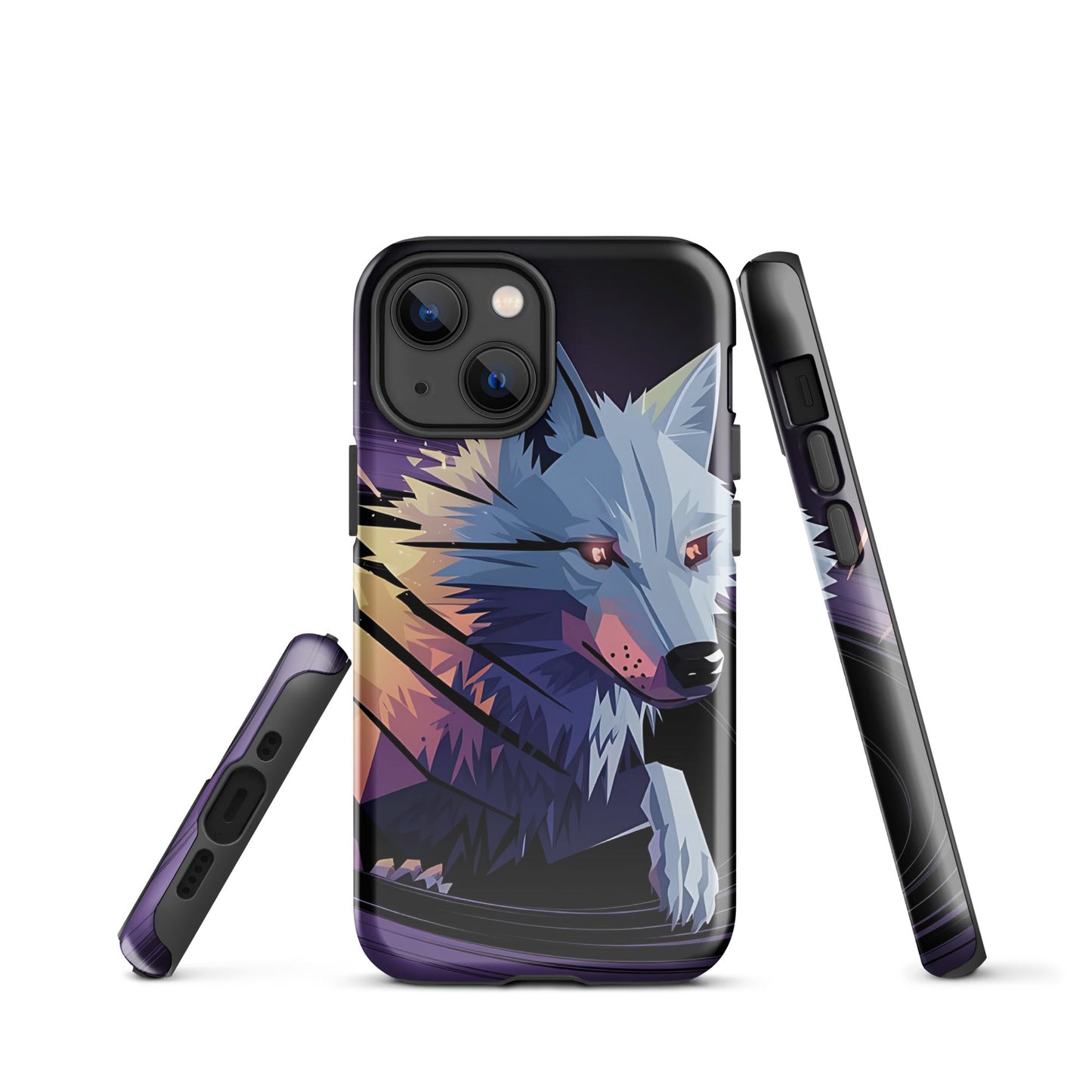 Tough Case for iPhone® with Abstract Wolf Design - Sublimegifts4u.com