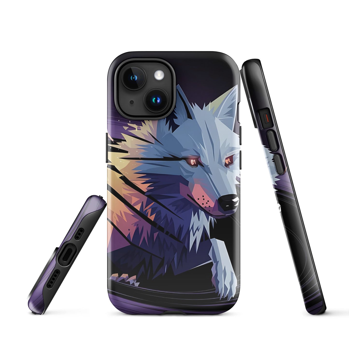 Tough Case for iPhone® with Abstract Wolf Design - Sublimegifts4u.com