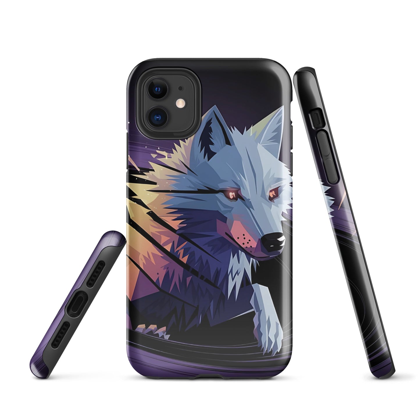 Tough Case for iPhone® with Abstract Wolf Design - Sublimegifts4u.com