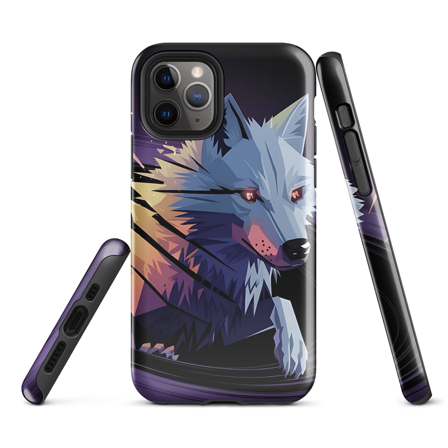 Tough Case for iPhone® with Abstract Wolf Design - Sublimegifts4u.com